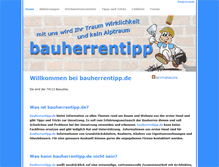 Tablet Screenshot of bauherrentipp.de